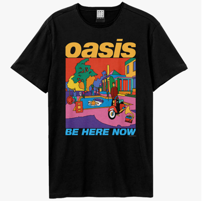 OASIS BE HERE NOW COLOUR Black Tee