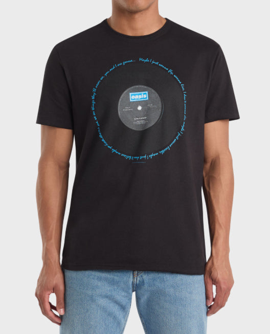 OASIS LIVE FOREVER LYRICS Charcoal Tee