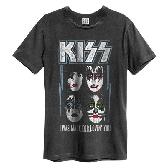 KISS – I Was Made For Lovin You Tee (Charcoal)