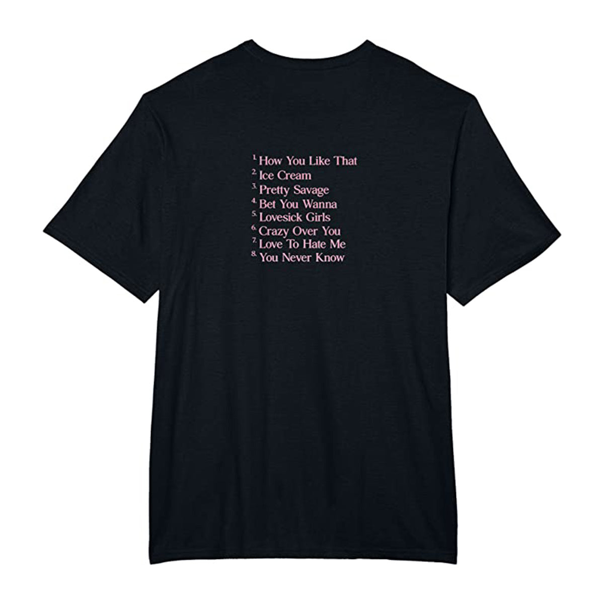 Blackpink The Album Tracklist Tee