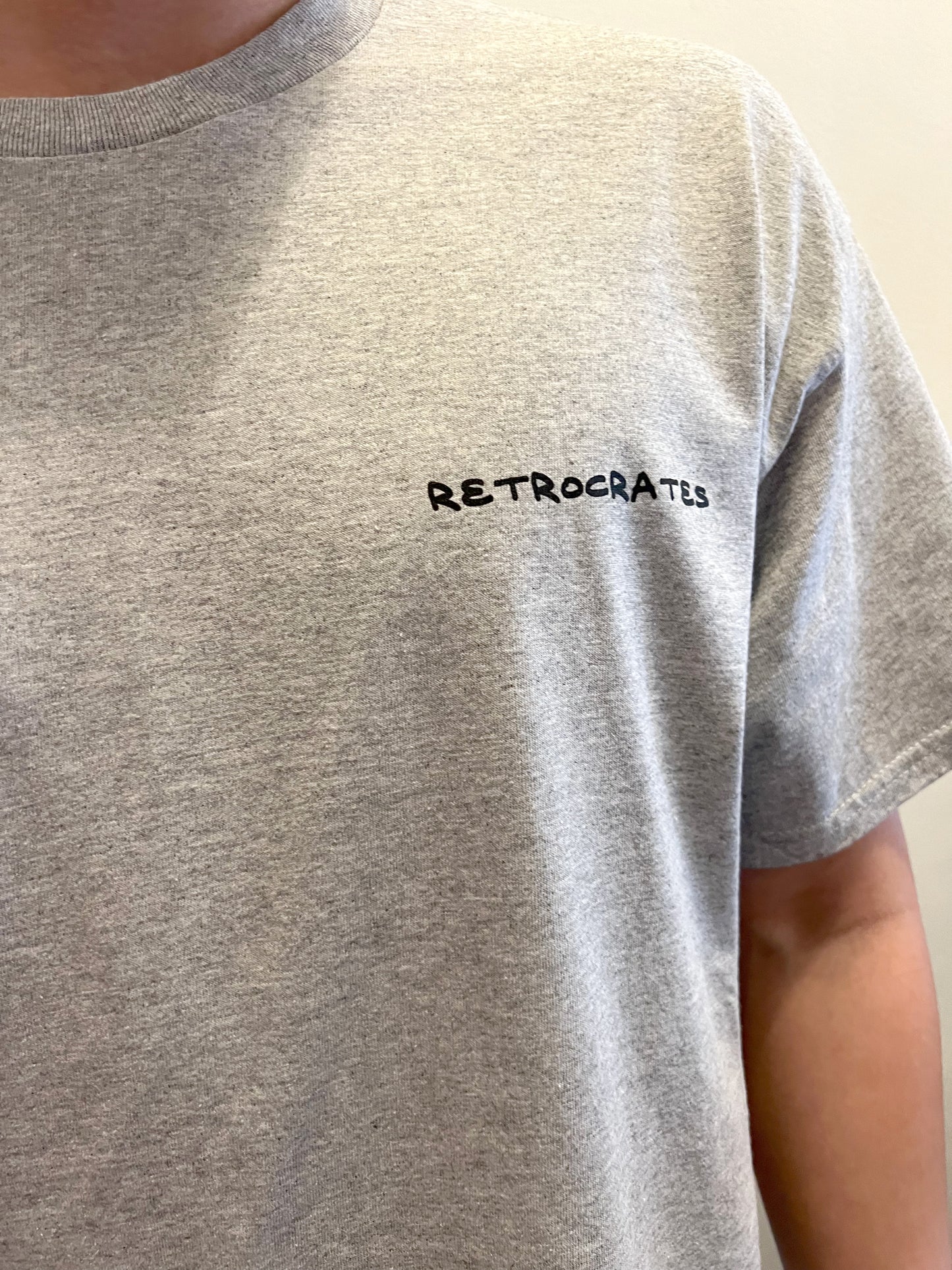 Retrocrates Tee - Crate Digging (Grey)
