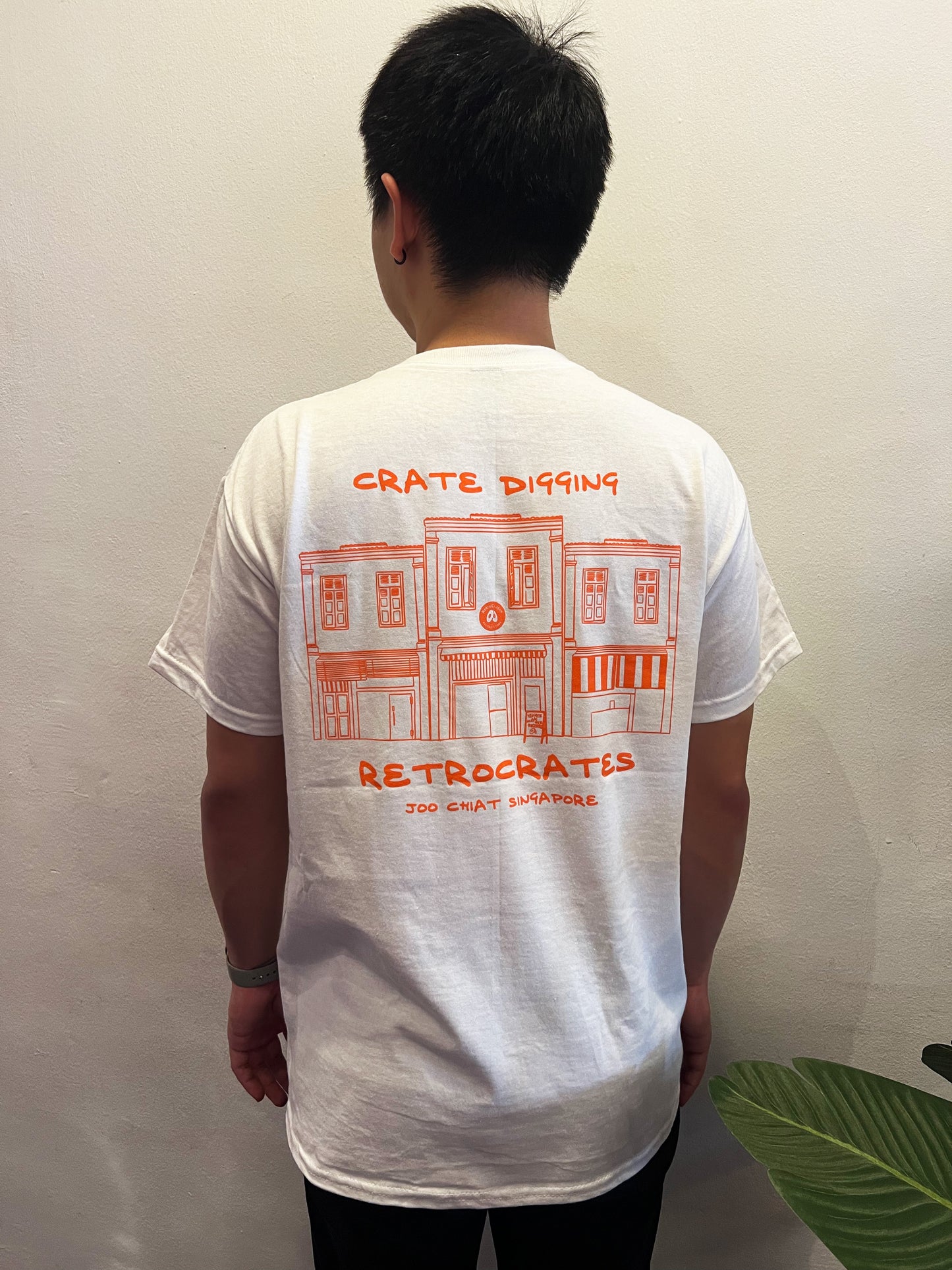 Retrocrates Tee - Crate Digging (White)