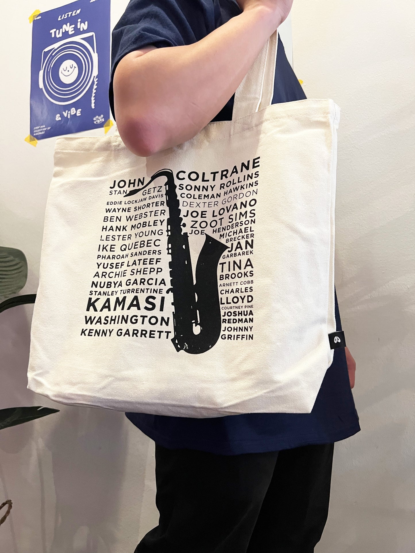 Saxophone Jazz Shopper's Tote