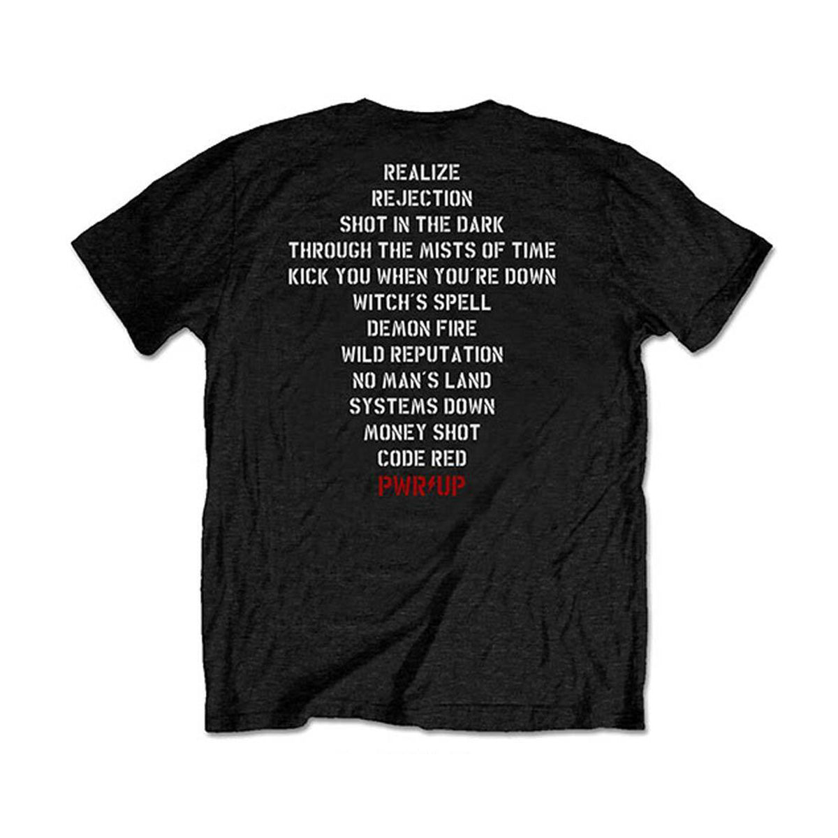 ACDC Dark Stage Tracklist Tee