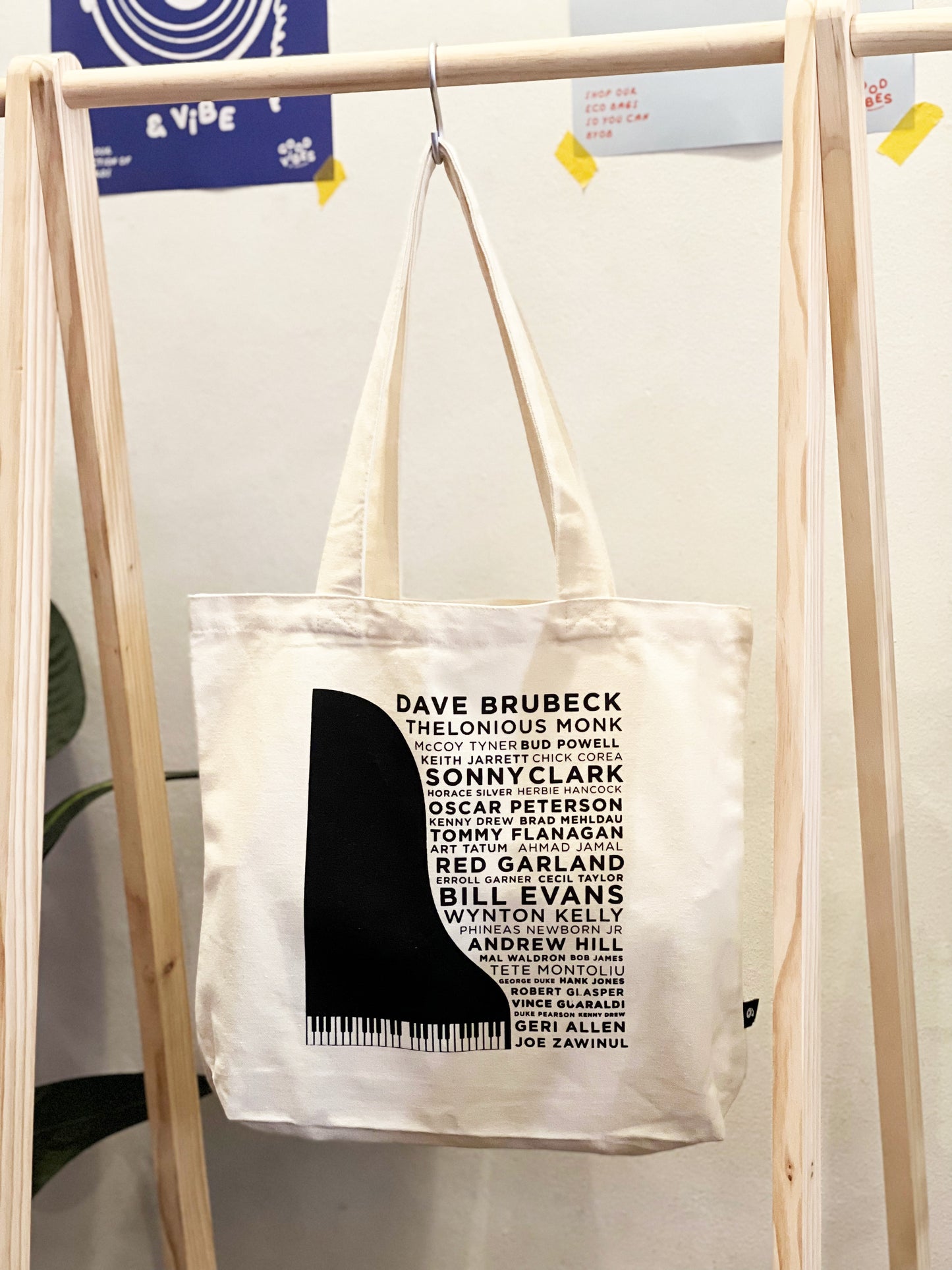 Piano Jazz Shopper's Tote