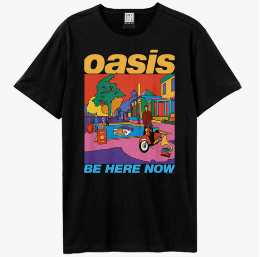 OASIS BE HERE NOW COLOUR Black Tee