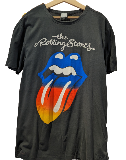 The Rolling Stones Rainbow Tongue (Charcoal)