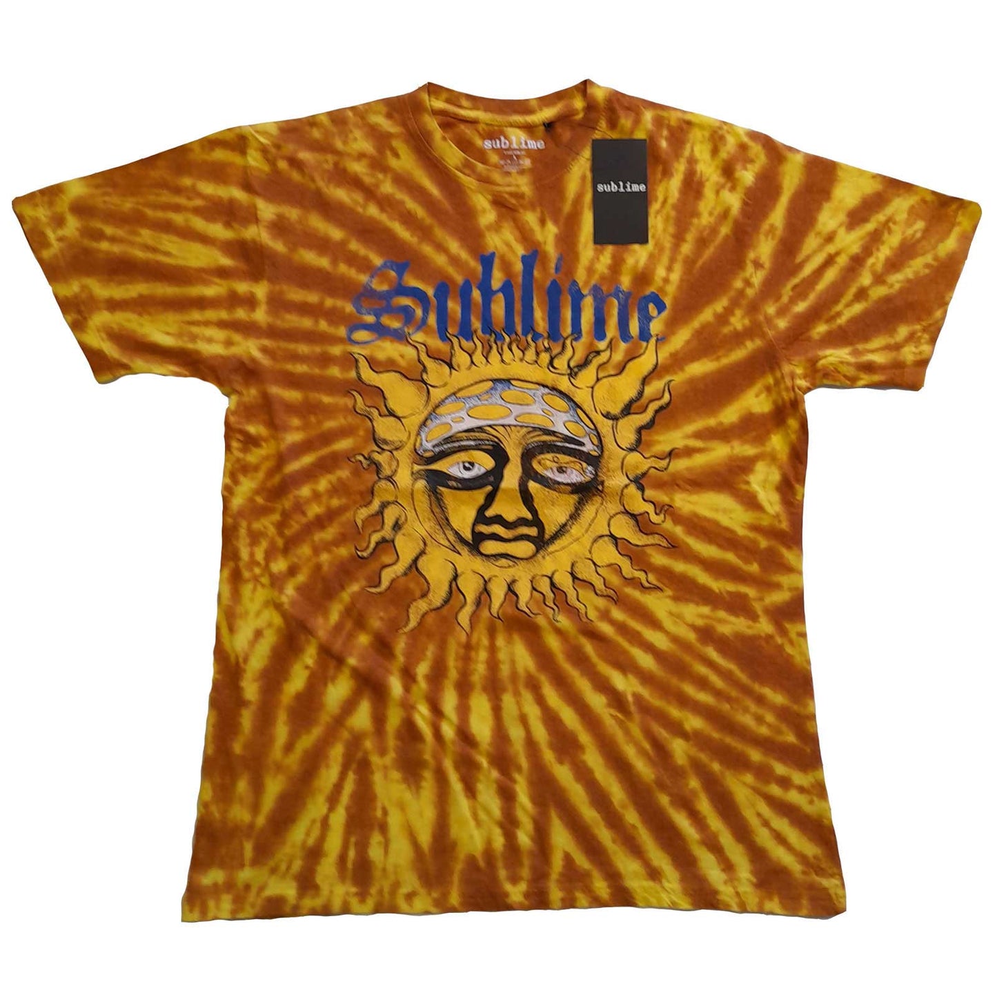 Sublime Unisex T-Shirt: Sun Face (Wash Collection & Back Print)