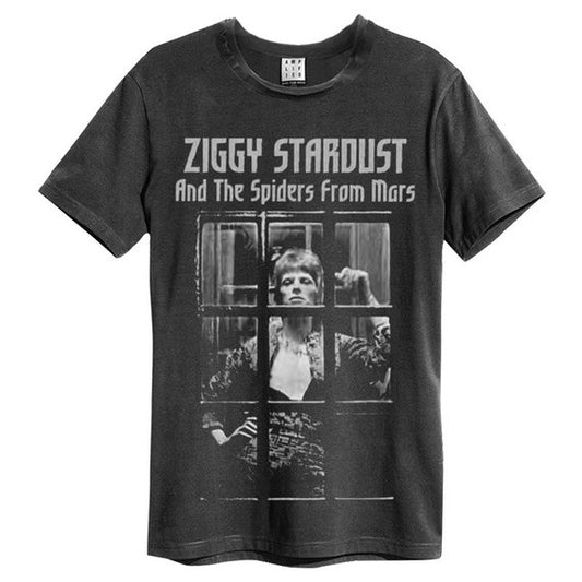 David Bowie - Rise & Fall Charcoal Tee (Amplified)
