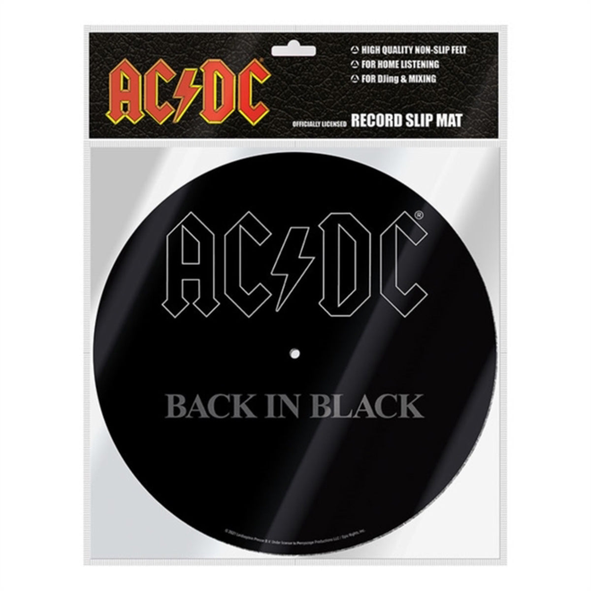 AC/DC Back to Black Record Slipmat